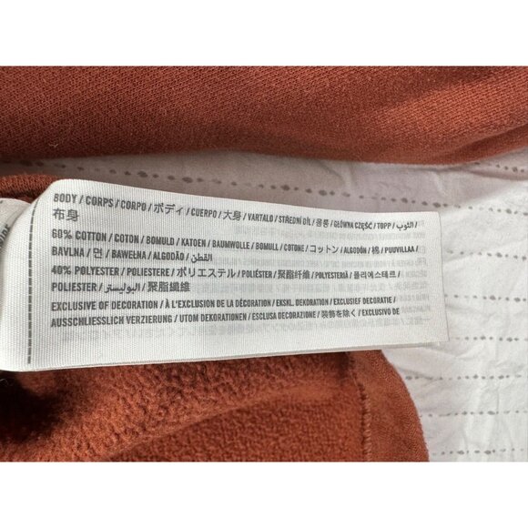 Abercrombie & Fitch Womens Sweatshirt M Rust Soft A&F Cropped Comfy Cozy Casual - Picture 4 of 9